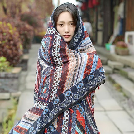 

34 Colors Ethnic Style Cotton Linen Scarf Woman Summer Seaside Travel Super Large Sunscreen Beach Scarf Wholesale Free Shipping Shawl