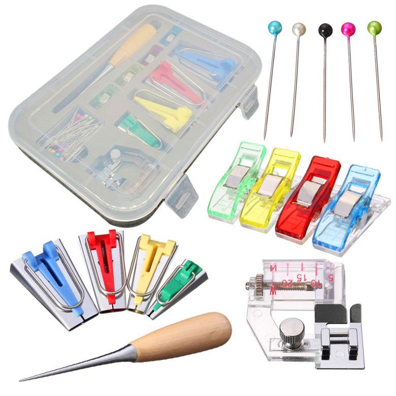 

DIY Sewing Machine Tools Sets Patchwork Quilting Tool Binding Sew Multifunction Sewing Bias Tape Maker Set Fabric Accessories