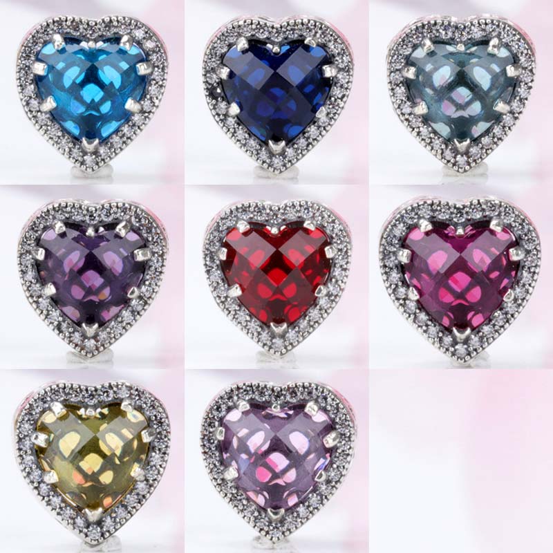 

Other Original Openwork Radiant Love Hearts With Crystal Beads Fit 925 Sterling Silver Bead Charm Bracelet Bangle DIY Jewelry