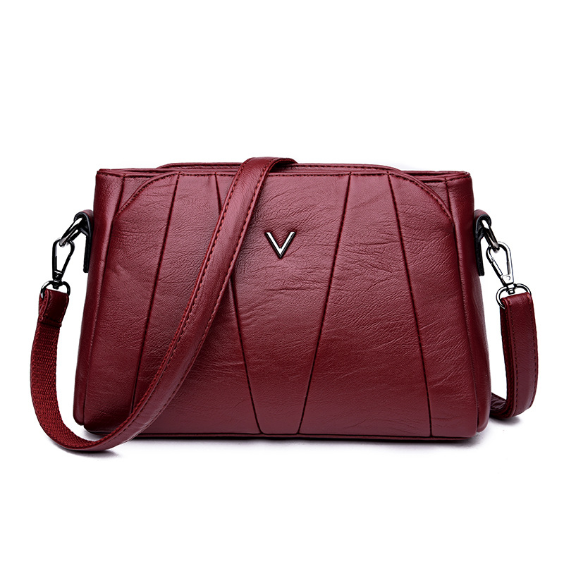 

In October 6348 new handbags shoulder Ms. diagonal package bag under, Burgundy