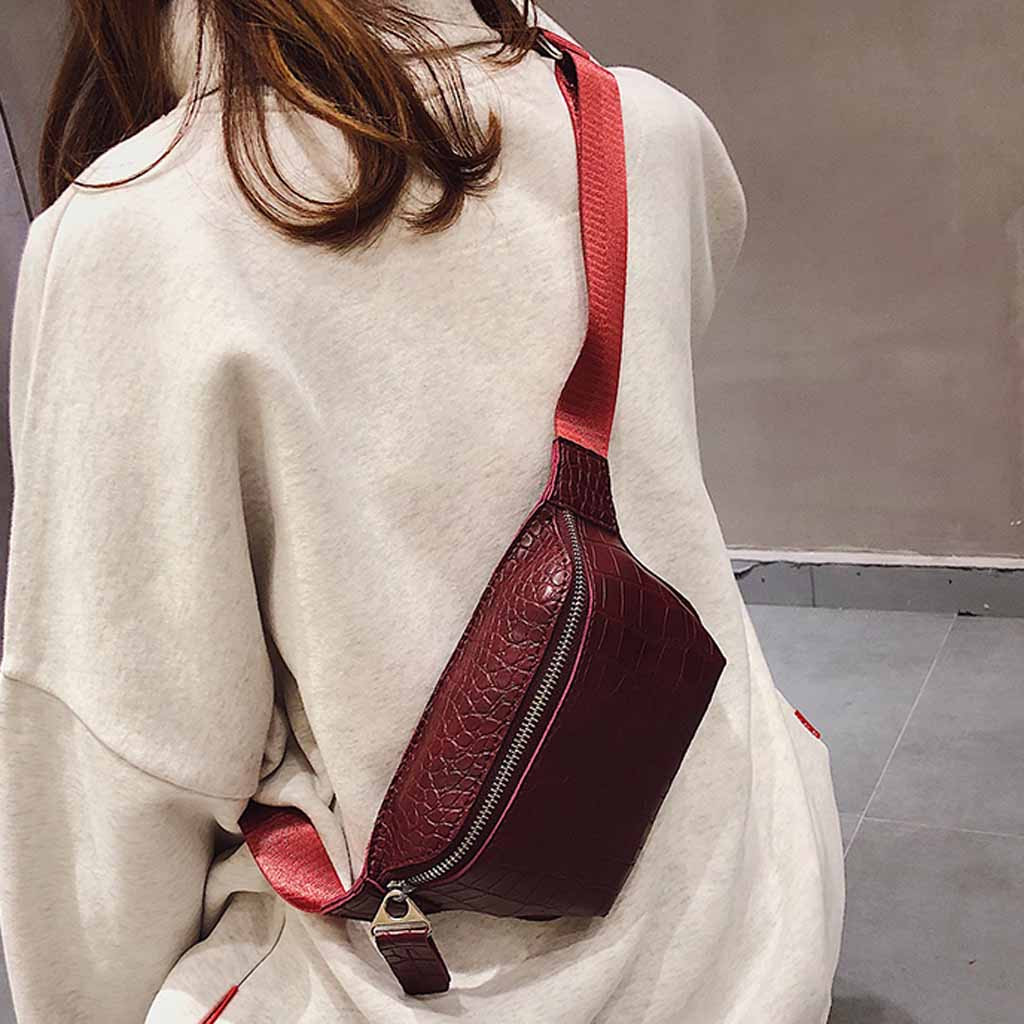 

Fashion Waterproof Waist Bags Women 2019 New Fashion Pockets Casual Shoulder Bag Simple Waist Bag Chest Bags *, Sky blue