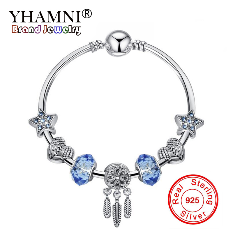 Breloque en forme de coccinelle en argent sterling 925 avec cristaux pour bracelets et colliers