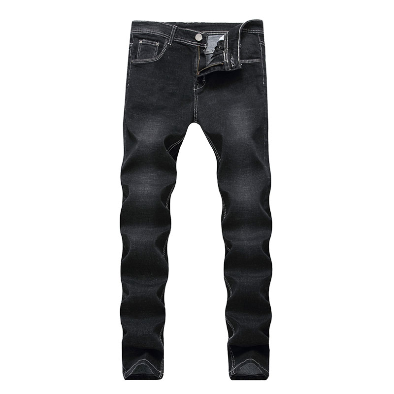 

Men Skinny jeans denim Scratched Casual jeans Washed Straight pants Mid Waist Elastic high quality, T-961