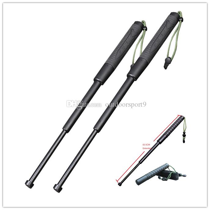 

Outdoor Survival Gadget Trekking Pole Tactical Emergency Self Defense Breaking Windows 63CM Plastic PC Protective Telescopic Rejection Stick