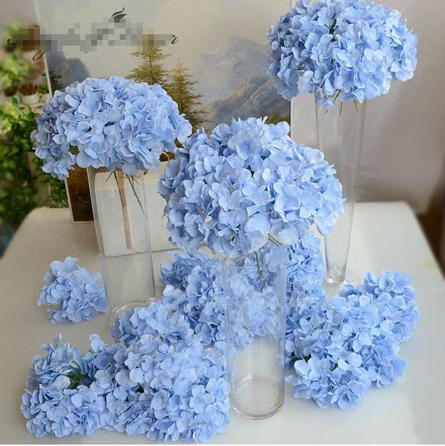 

Simulated hydrangea head Amazing colorful decorative flower for wedding party artificial Hydrangea silk DIY flower decoration, 1#