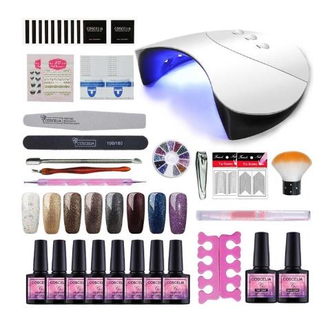

New Manicure Set With 36w UV LED USB Lamp Dryer Extension Set For Manicure Tools For Manicure Nail Art Sets Nail Polish Gel