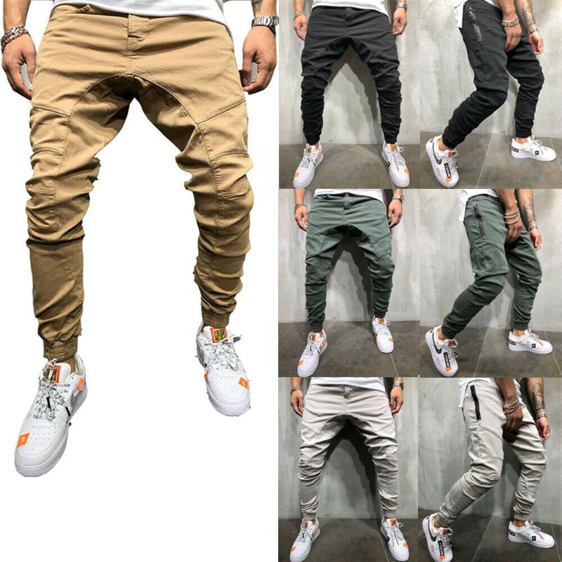 

2020 New Fashion Men Summer Pants Jogger Sportwear Casual Loose Pants Slacks Trouser Sweatpants, Black