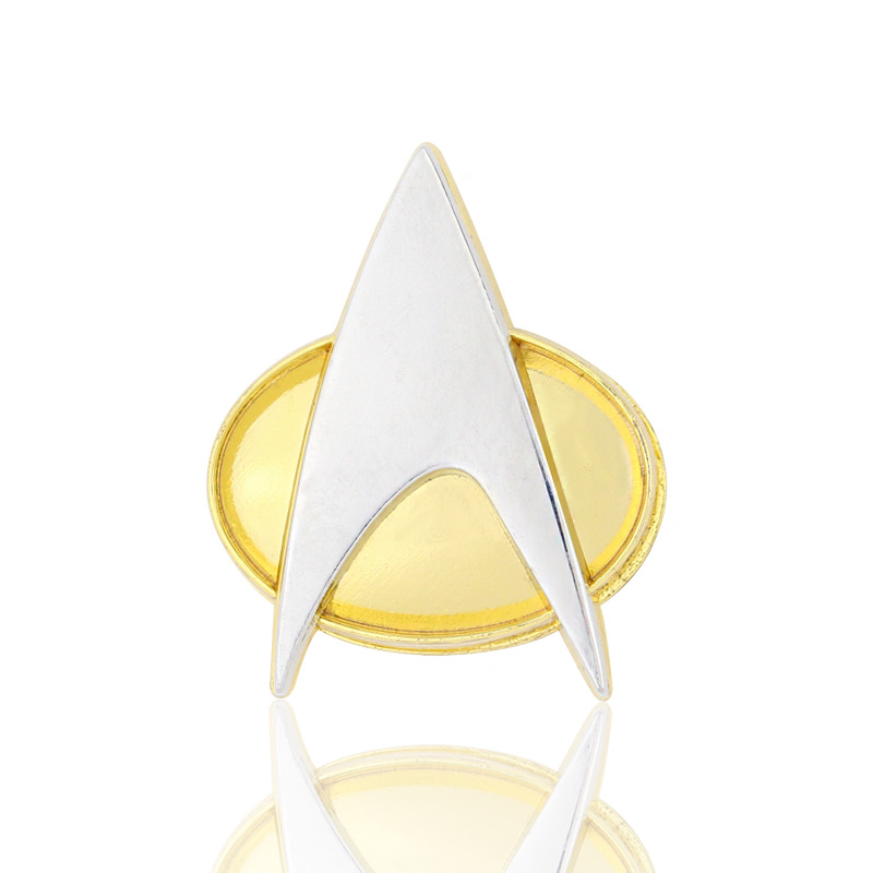 Star Trek Classico Comandante Cosplay Metallo Perno Distintivo