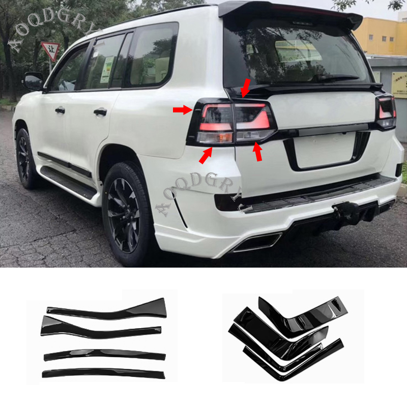 Window Visor Sun Rain Guards Shade Strip Trim Refit For Toyota Land Cruiser LC80