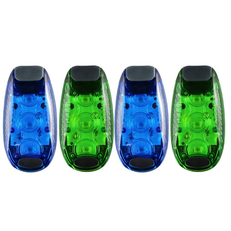 

4PCS Outdoor Safety Light Mini LED Clip On Lamp Multifuntional Strobe TPU Running Lights For Night Runners Cycling Walking