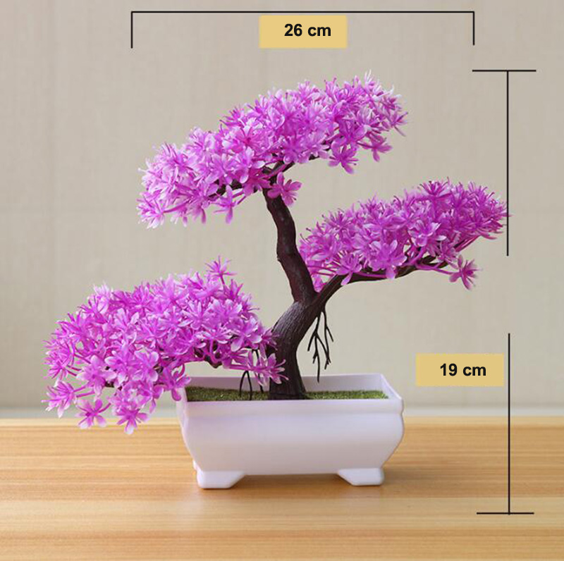 

Colorful Artificial Plants Bonsai Small Tree Pot Plants Fake Flower For Home & Garden Decoration #06, A02