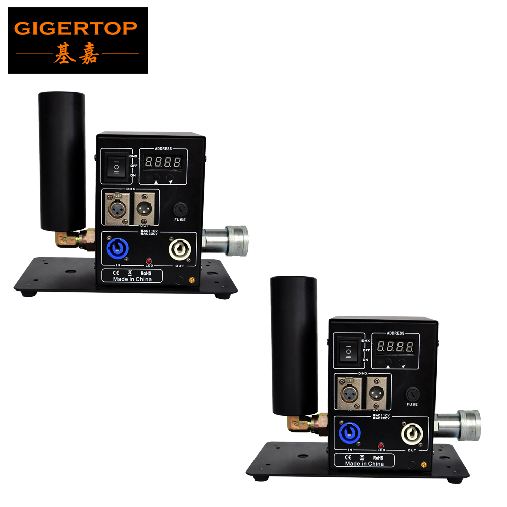 

Freeshipping 2XLOT Mini Size Nozzle Co2 Jet Cannon Basement Mounting Hole Stage CO2 Column Jet Machine DMX 2CH Party Cannon