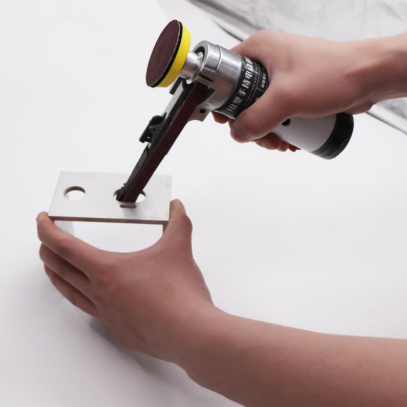 

Hot New Electric Belt Sander Mini Belt Sander Electric Grinder Small Grinding Machine Hand-held with Sandin
