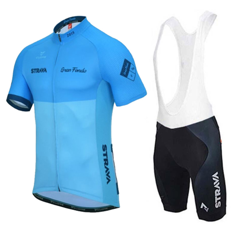 

New Strava Team Cycling Clothing Mountain Bike Jersey Quick Dry Mens Summer Breathable Cycling Jersey Bib Shorts Suit 031732, Black;red