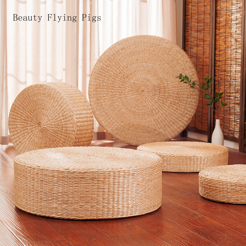 culte cérémonie de rotin chrysalide méditation épaississement de méditation de Bouddha assis pad futon coussin tapis de yoga tatami
