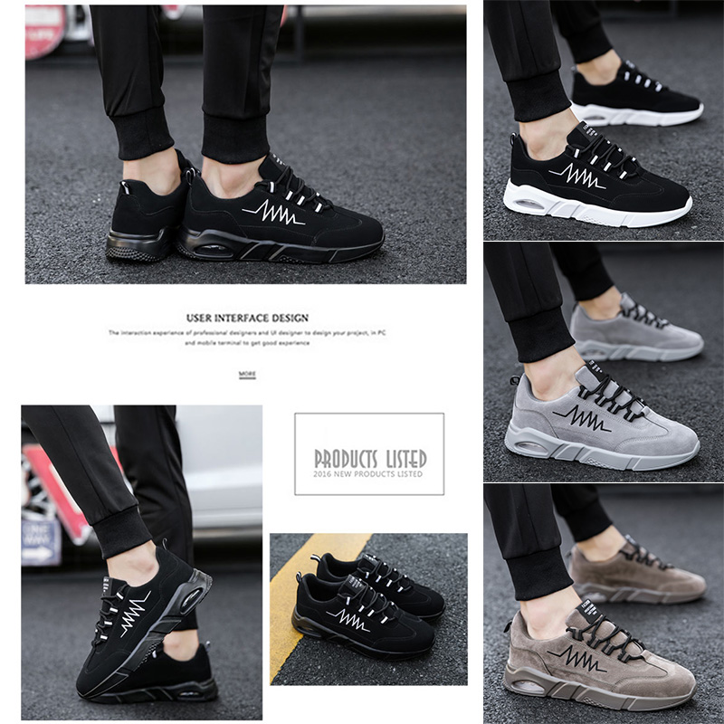 

high quality cushion casual shoes men women outdoors trainers triple balck white grey brown classic comfortable style designer sneakers, A4