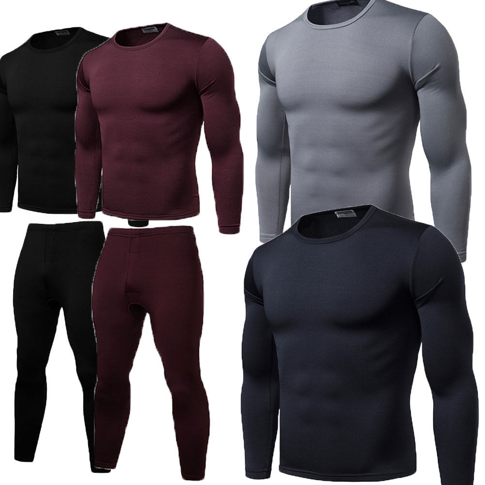 2020 Automne Coton Bodysuit solide Hommes Garçons Sous-vêtements thermiques longues thermique shirt Haut Bas Pantalons