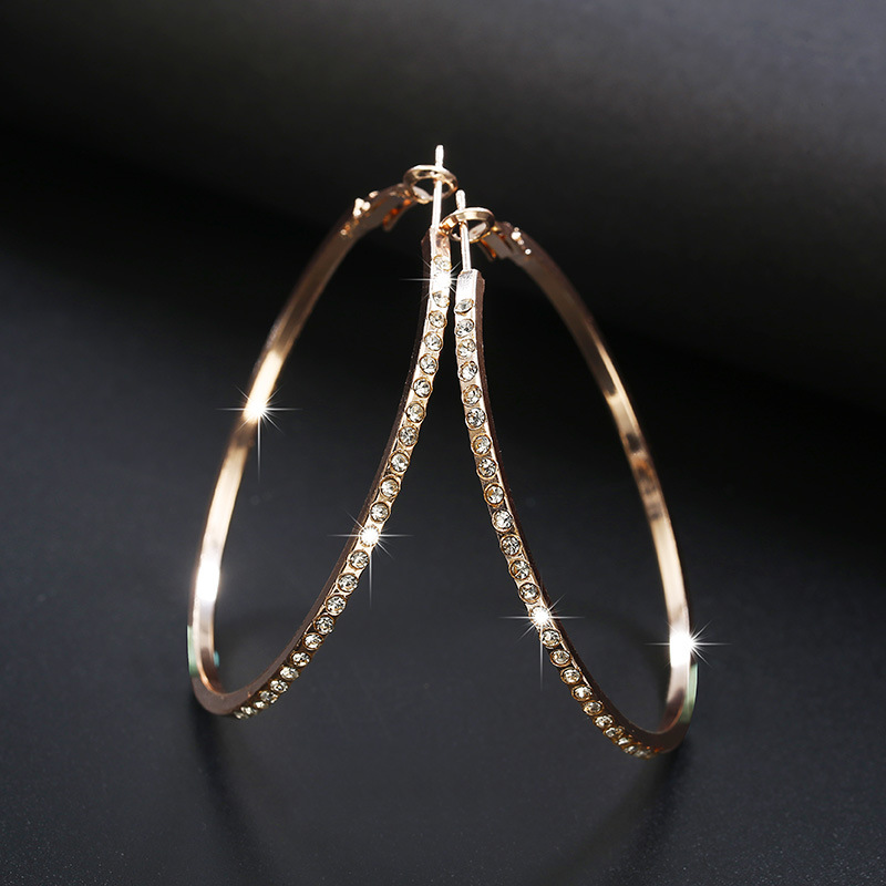 ORECCHINI CERCHI ZIRCONI Colore ARGENTO ASIMMETRICI CON SERPENTE PENDENTE 74 CC