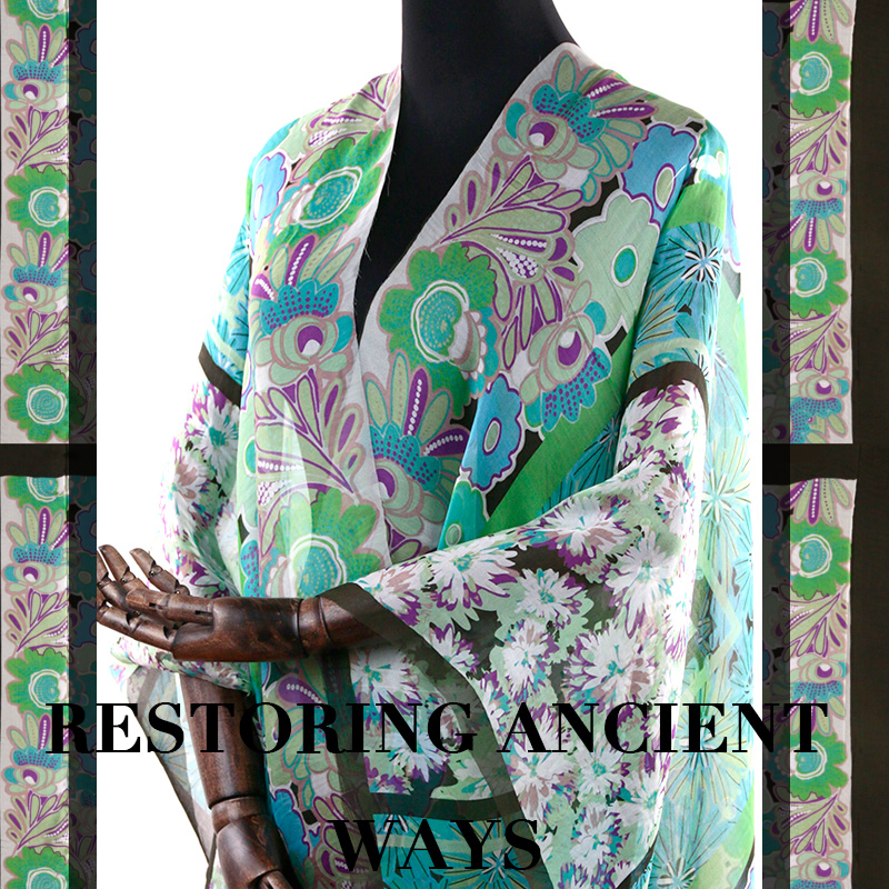 

New floral print silk chiffon fabric advanced summer light perspective silk fabric for dress silks wholesale cloth