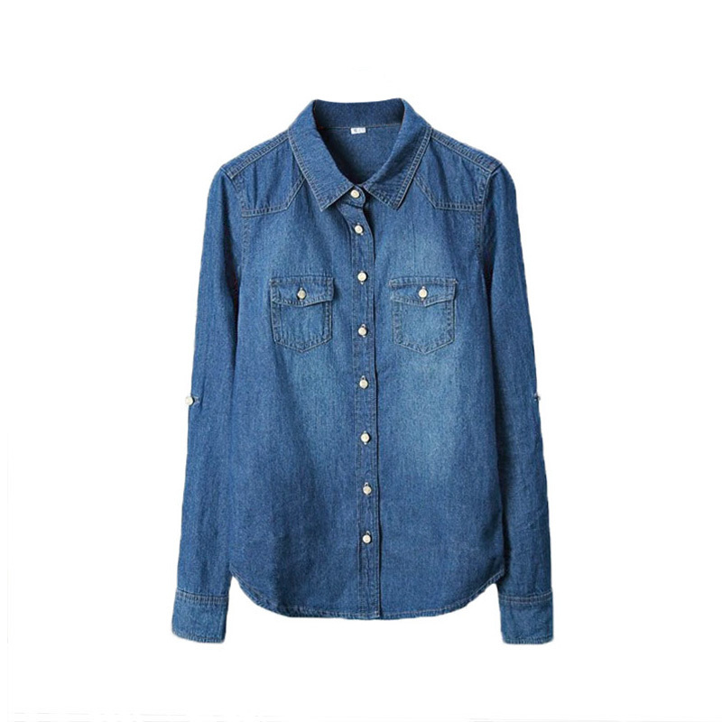 blusas en jean para mujer