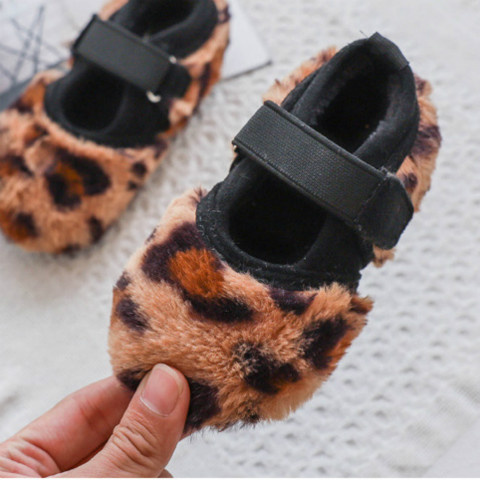 

Girls Designer Flat Shoes 2020 New Arrival Brand Child Girls Fashion Leopard Printed Shoes Princess Shoes Hot Sell, Brown