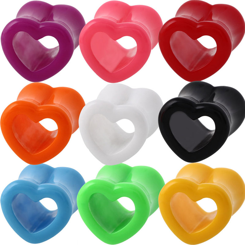 Acier Flesh Tunnel Oreille Plug Piercing Double Flared Tube Creux en Inoxydable