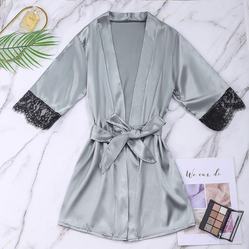 

3Pcs Women Sexy Satin Lingerie Underwear Sets Babydoll Nightwear Sleepwear Silk Strap Solid Color Lace Set Nightegown Pajamas LW, Black