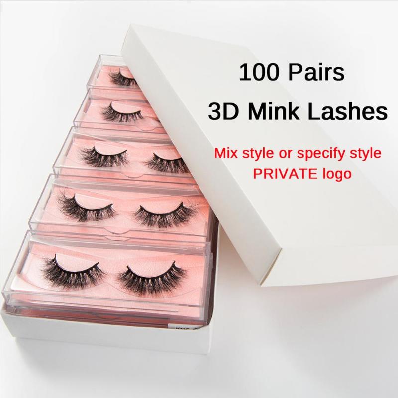 

Eyelashes Wholesale 20/30/50/100pcs Mink Eyelashes Wholesale Lashes In Bulk Mink Lashes Natural False Bulk Makeup