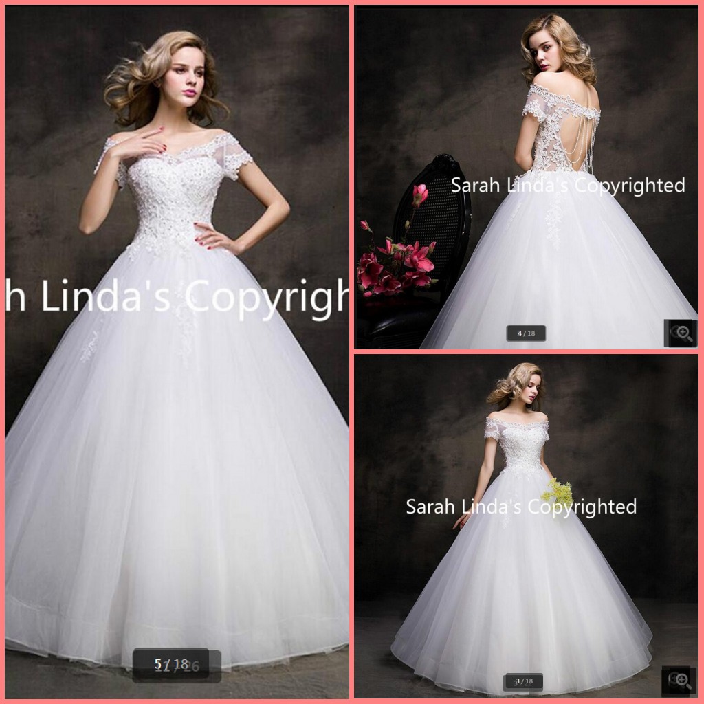 

2019 latest style ball gown off the shoulder wedding dress beading stylish open back wedding dresses formal pearls wedding gowns, Red