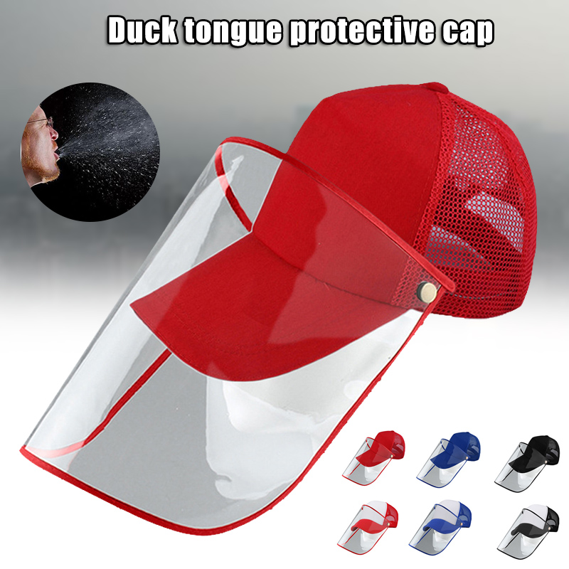 Kid-black Baseball Cap With Face Protection Unisex Cap with Removable Visor Mask Dustproof for Man//Women//Kids 2020 Newest Full Face Protective Hat