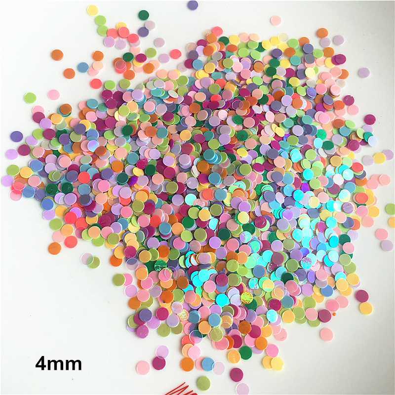 

20G/Package 1MM Round Sequins Flash Nail Sticker Art Piece Nail Sticker 26 Colors Color Nails Glitter Rainbow Color Sequins, Ab light green