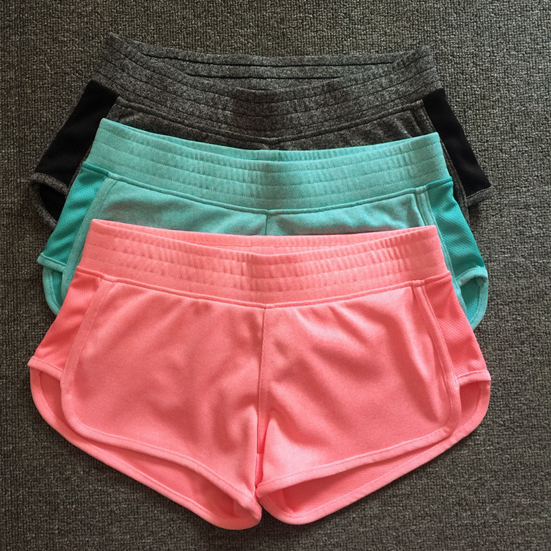 

Women Sports Yoga Shorts Fitness Trousers Running Jogging bodybuilding Shorts, Pink