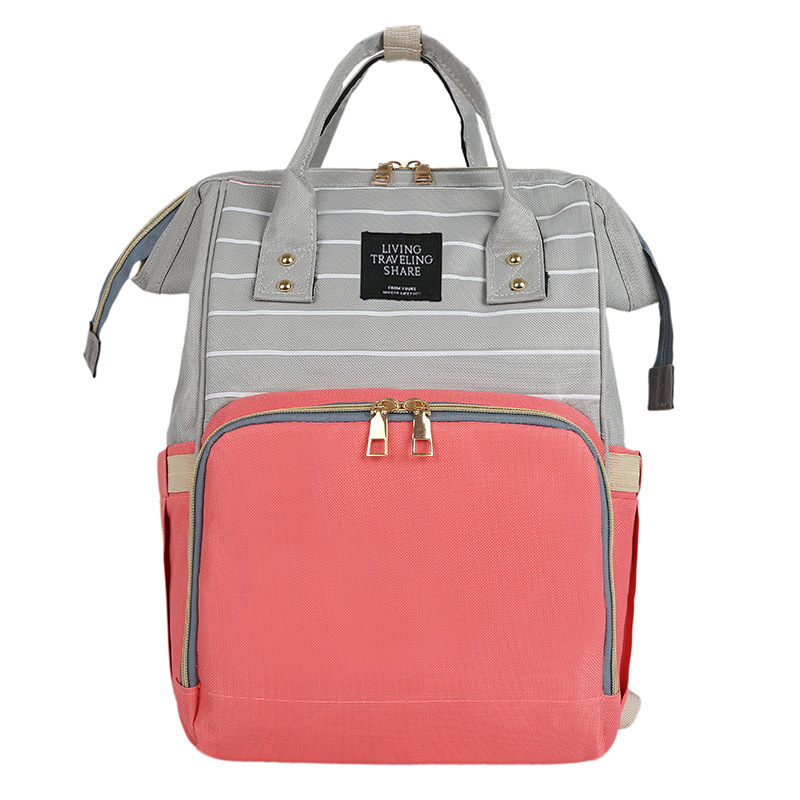 

Diaper Bag Fashion Mummy Maternity Nappy Bag Large Capacity Baby Travel Backpack Baby Care Storage Nursing, Gray