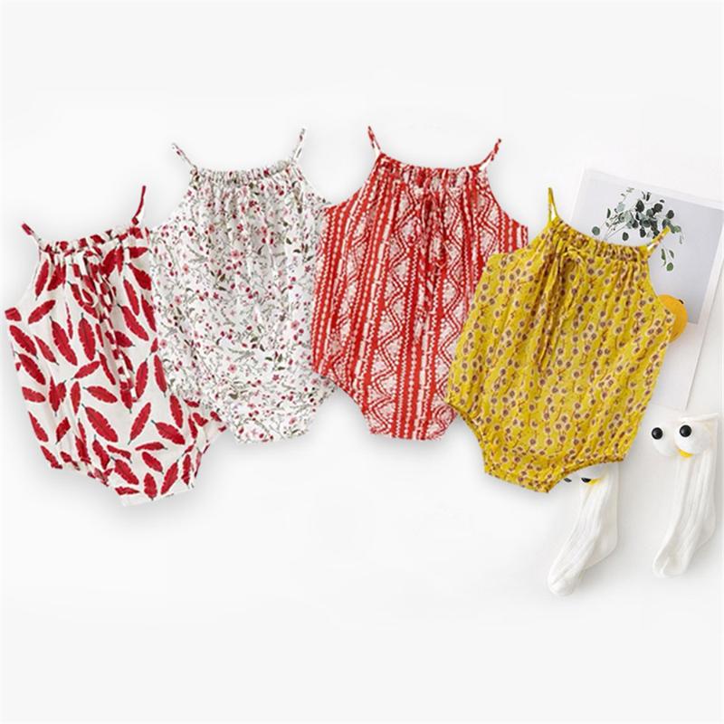 

Newborn Rompers Baby Girl Clothes Sleeveless Backless Summer Baby Girl Jumpsuit Casual Sunsuit Cute Cotton Outfits For 0-2Y Kids, Baby clothes 3