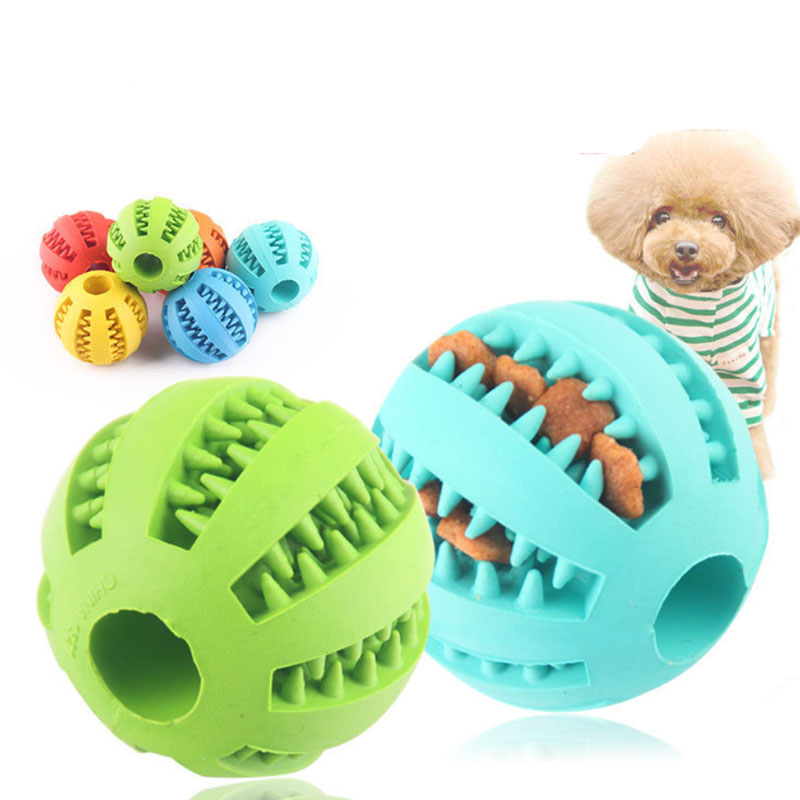 

New Pet Rubber Leaking Food Ball Dog Cat Chew Toys Interactive Elasticity Watermelon Bite Resistant Teeth Clean Play Ball