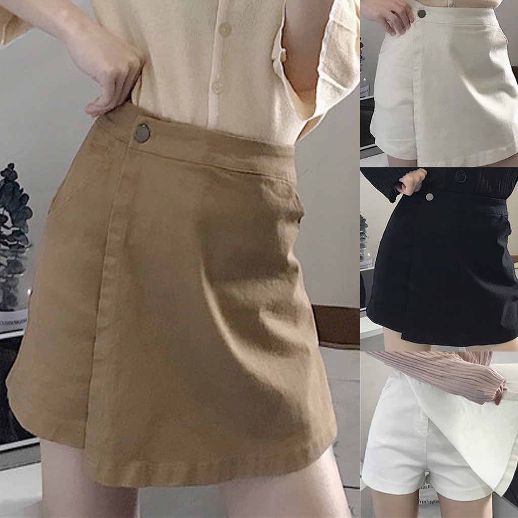 

Fashion Jeans Women Casual Skinny Slim Summer Leisure Shorts culottes Pants High Waist Pure Color Shorts Pants Jeans Mujer W10, Bg