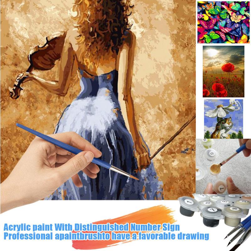 Paint by Numbers Diy Painting Kits for Adults Beginner Ship at Sea Ocean Scene