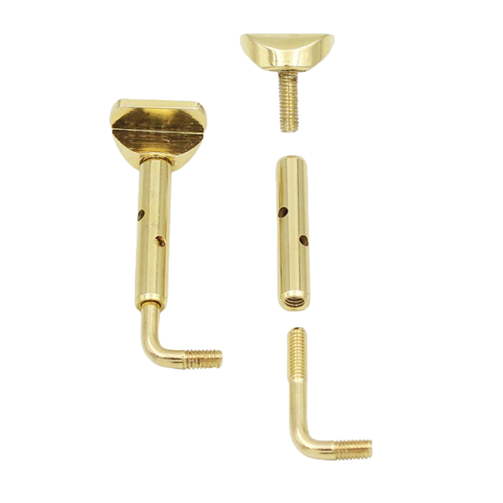 

2 Pieces Violin Chin Rest Screws for 3/4 4/4 Violin Fiddle Accessories Gold
