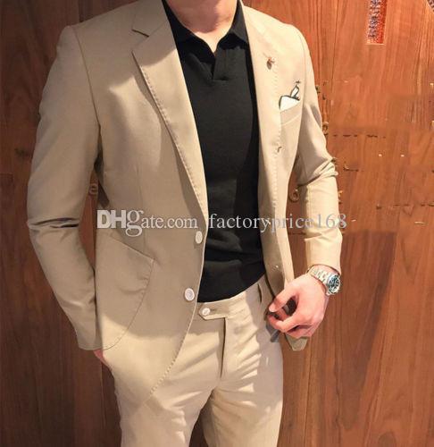 

Popular Brown Groomsmen Notch Lapel (Jacket+Pants+Tie) Groom Tuxedos Groomsmen Best Man Suit Mens Wedding Suits Bridegroom A216, Same as image