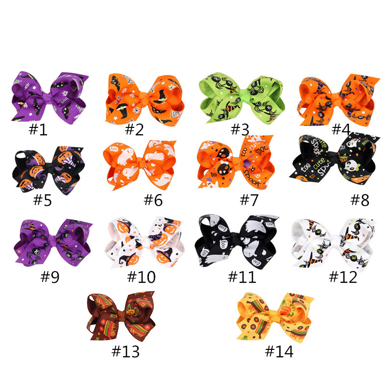 

8*4CM Hallowmas Infant Baby Girls Flower Headbands Toddler Chiffon Floral Hairbands Newborn Kids Stretchy Hair accessories, As pic