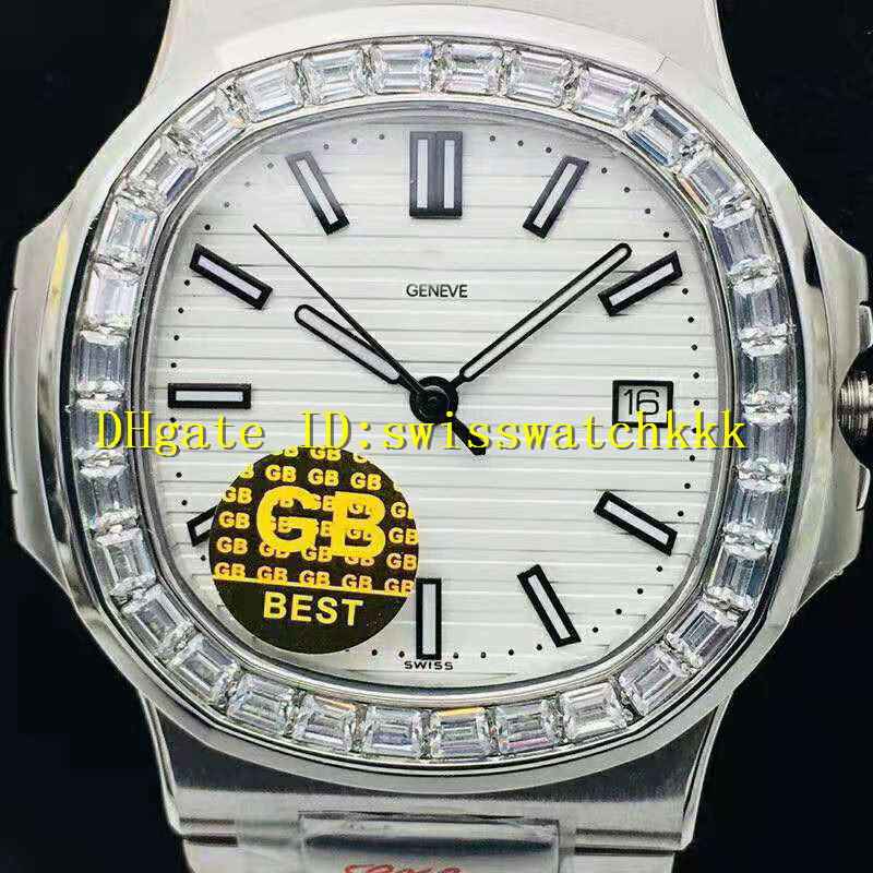 

GB NAUTILUS 5711 Diamond Sport Watch Swiss 324sc Automatic Mechanical Luxury Watch Sapphire 904L Stainless Steel Super Waterproof Luminous