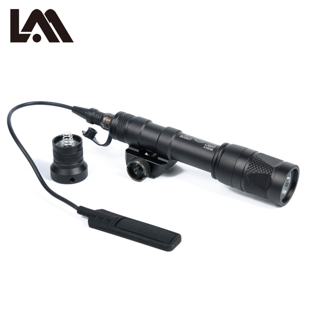 

Tactical SF M600V IR Scout Light LED White and IR Flashlight Gun Light Armas Tactical Flashlight For Outdoor Sports
