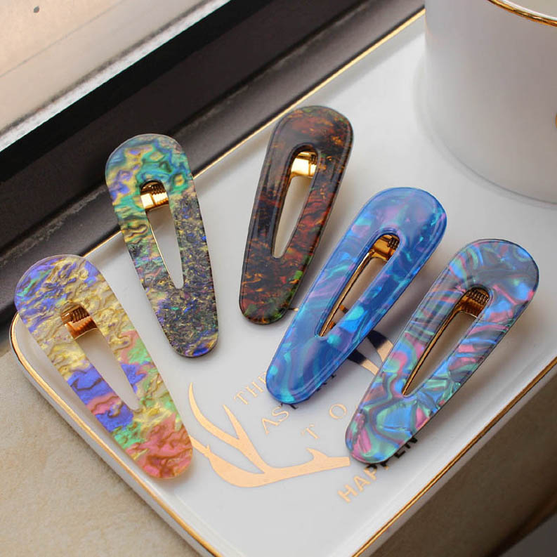 

Ins vintga conch girls hair clips fashion girls designer hair clips kids barrettes designer hair accessories for children BB clip A10317, Multi-color