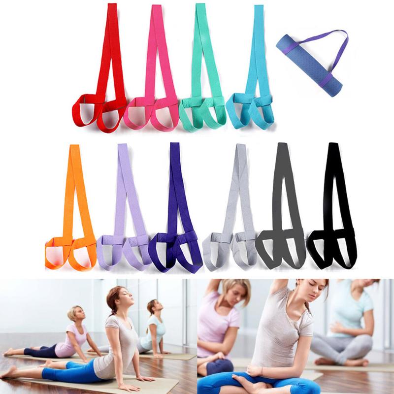 

Adjustable Yoga Mat Strap Mat Sling Carrier Shoulder Belt Exercise Sports Gym ALS88, Red