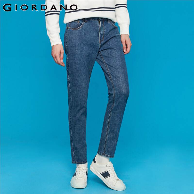 

Men Jeans Full Length Slim Fit Denim Pants Five Pocket Style Mid Rise Vaqueros Hombre Jean Homme 01119072, 77medium