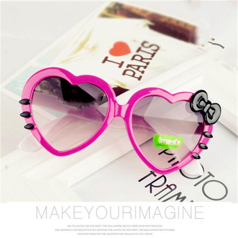 Enfants Lunettes De Soleil Enfants Mode En Forme De Coeur Mignon Uv400 Designer Cadre Lunettes Bébé Filles Lunettes De Soleil Lentes De Sol Oculo