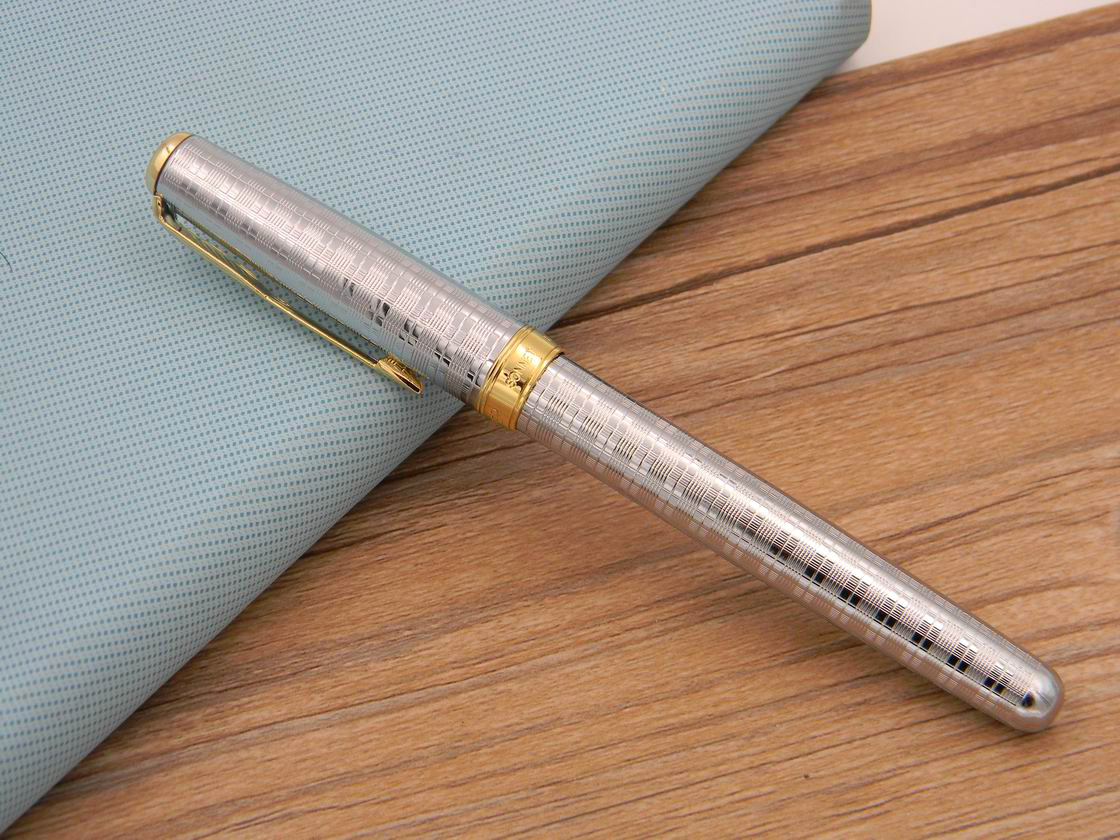 Writing Business Metal Sonnet Silver Wholesale Plate 0.5MM Nib Rollerball Pen-image-975535544