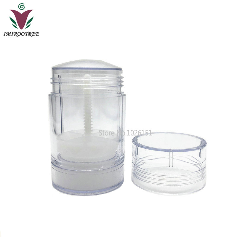 

5pcs 30g 30ml 1oz Transparent Clear Empty Round Plastic Deodorant Stick Containers Lip Tubes for Lipstick