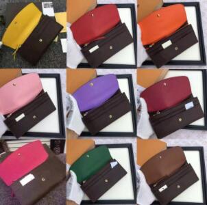 

free shpping Wholesale red bottoms lady long wallet multicolor designer coin purse Card holder women classic zipper pocket, Peach