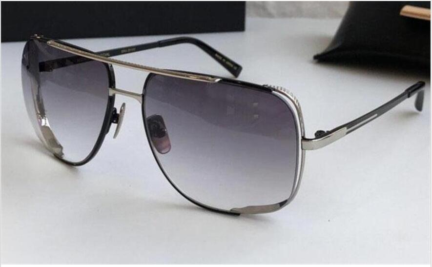 

New luxury sunglasses 2020 men design metal vintage sunglasses fashion style square frame UV 400 lens with original case